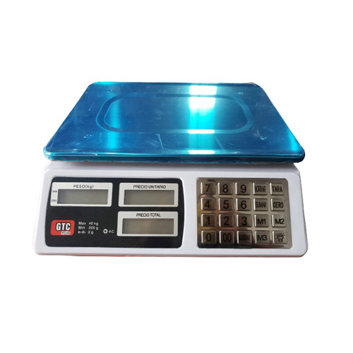 Balanza Digital 40 kg, Con Teclado Metalico