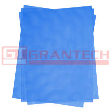 Mica para encuadernar Carta (Gofrada Celeste) 300 micrones (50 Unidades).